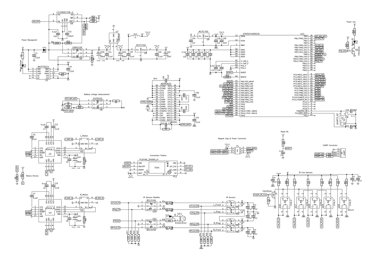Schéma électronique de Zhonx III